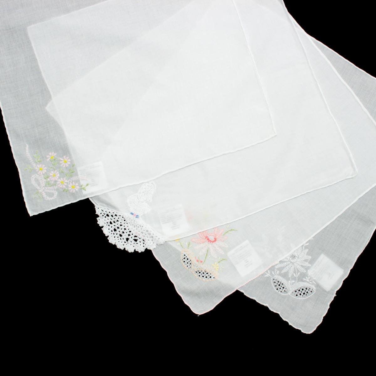 アミブルージュ,スワトウ産,手刺繍,ハンカチ,ami-brugge